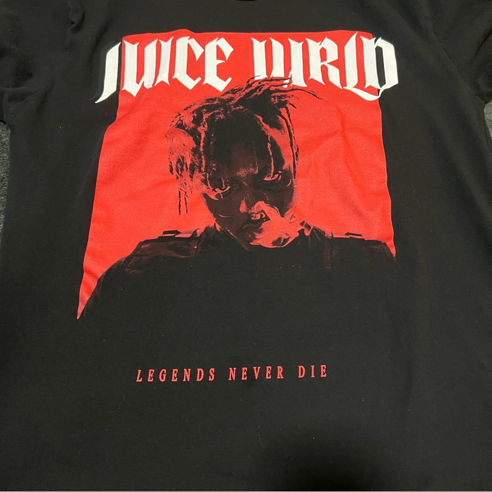 Juice Wrld Legends Never Die Black T-Shirt Size XL Rap Tee 999 Club
